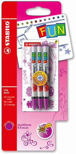 Stabilo B-47355-5 Violet 3pc(s) pen refill
