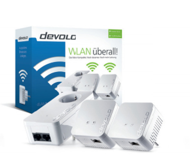 Devolo dLAN 550 WiFi 500Mbit/s Ethernet LAN Wi-Fi White 3pc(s) PowerLine network adapter