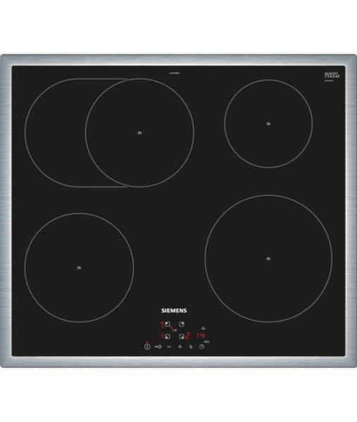 Siemens EH645BFB1 Built-in Induction Black,Stainless steel hob