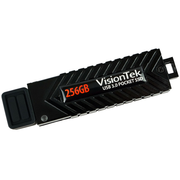 VisionTek 256GB USB 3.0 SSD Black USB flash drive
