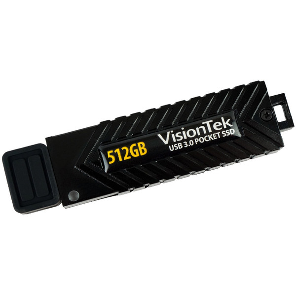 VisionTek 512GB USB 3.0 SSD Black USB flash drive