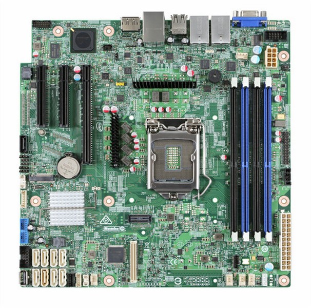 Intel DBS1200SPL Intel C236 Socket H4 (LGA 1151) Micro ATX Server-/Workstation-Motherboard