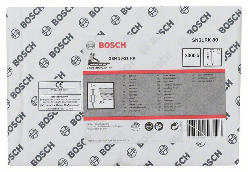 Bosch SN21RK 80 3000шт Brad nail
