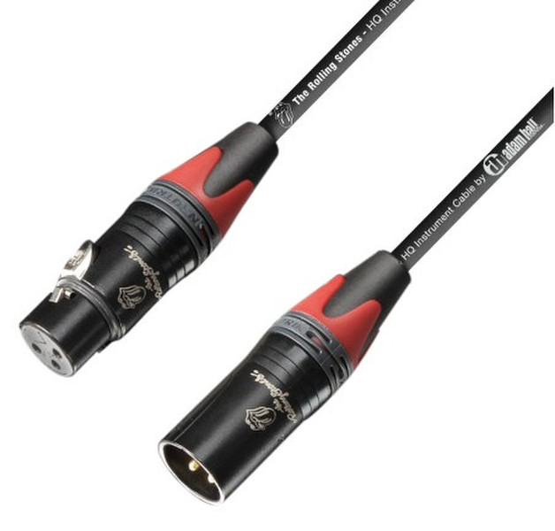 adam hall The Rolling Stones 20m XLR (3-pin) XLR (3-pin) Schwarz, Rot