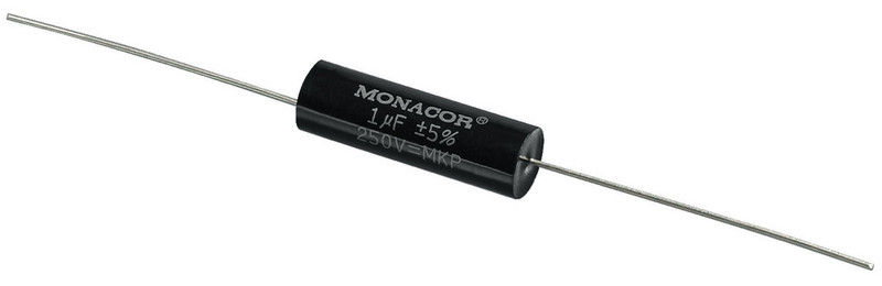 Monacor MKPA-10 Cylindrical Black capacitor