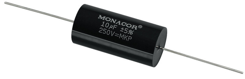 Monacor MKPA-100 Цилиндрический Черный capacitor
