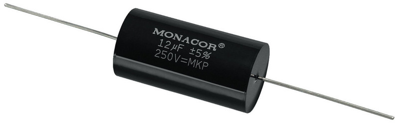 Monacor MKPA-120 Cylindrical Black capacitor