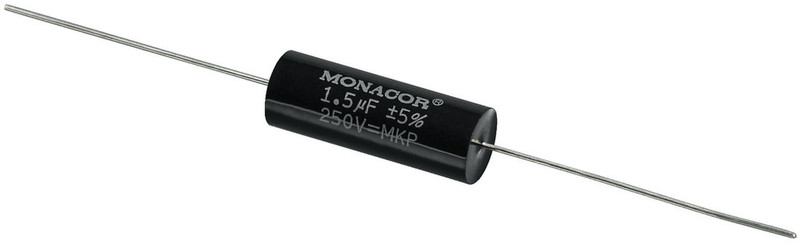Monacor MKPA-15 Cylindrical Black capacitor
