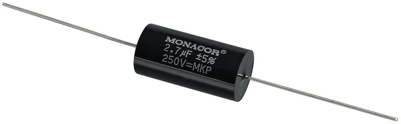 Monacor MKPA-27 Cylindrical Black capacitor