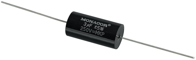 Monacor MKPA-30 Цилиндрический Черный capacitor
