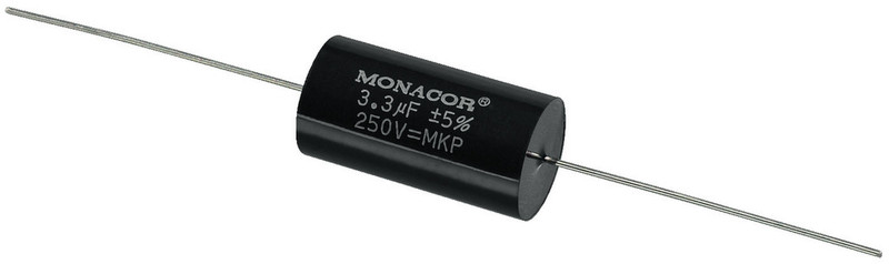 Monacor MKPA-33 Cylindrical Black capacitor