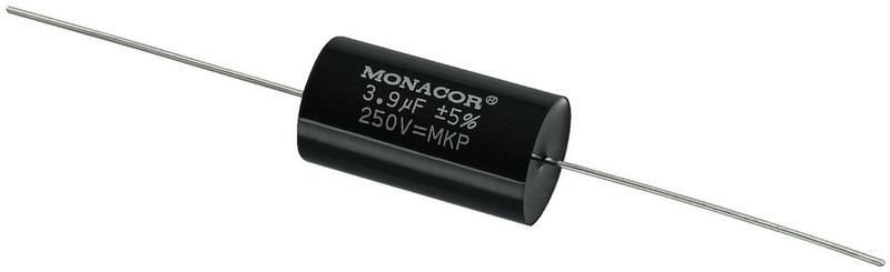 Monacor MKPA-39 Cylindrical Black capacitor