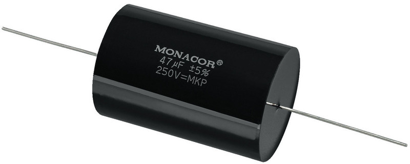 Monacor MKPA-470 Cylindrical Black capacitor
