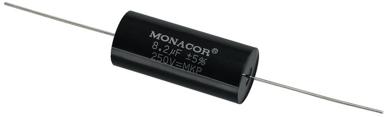 Monacor MKPA-82 Cylindrical Black capacitor