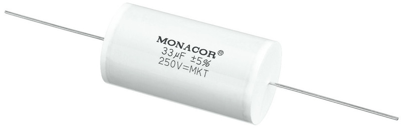 Monacor MKTA-330 Cylindrical White capacitor
