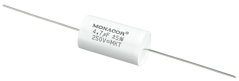 Monacor MKTA-47 Цилиндрический Белый capacitor