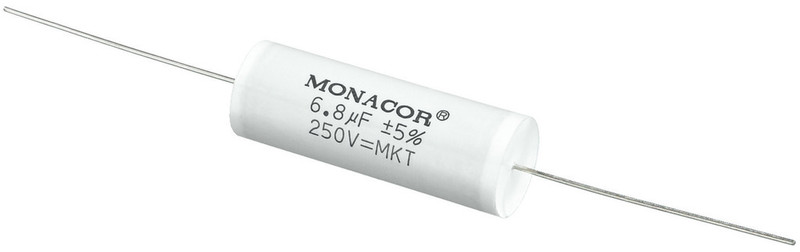 Monacor MKTA-68 Cylindrical White capacitor