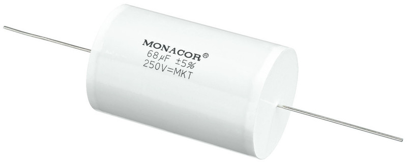Monacor MKTA-680 Cylindrical White capacitor