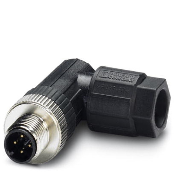 Phoenix 1513185 M12 Black,Stainless steel wire connector
