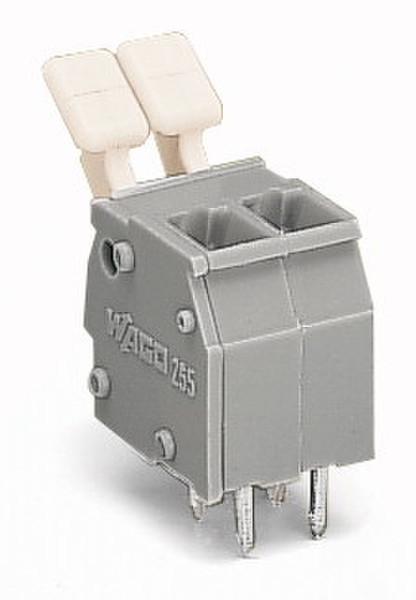 Wago 255-402/333-009/999-950 2P Grau Elektrischer Anschlussblock