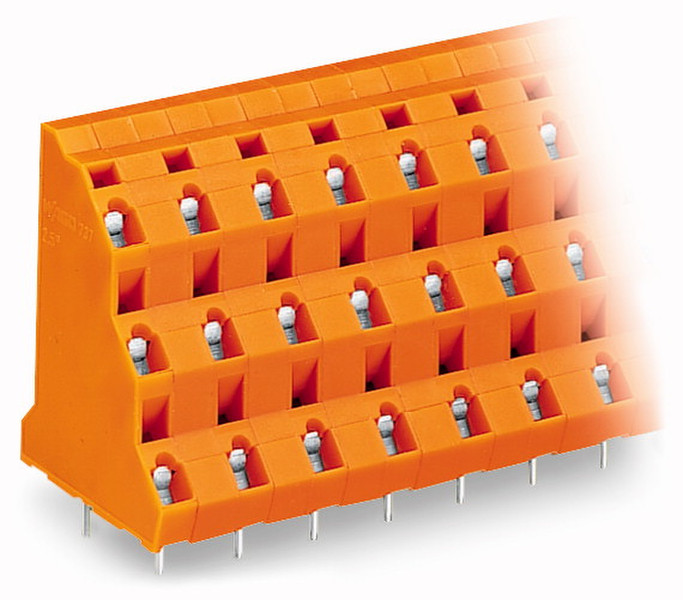 Wago 737-854 4P Orange Elektrischer Anschlussblock