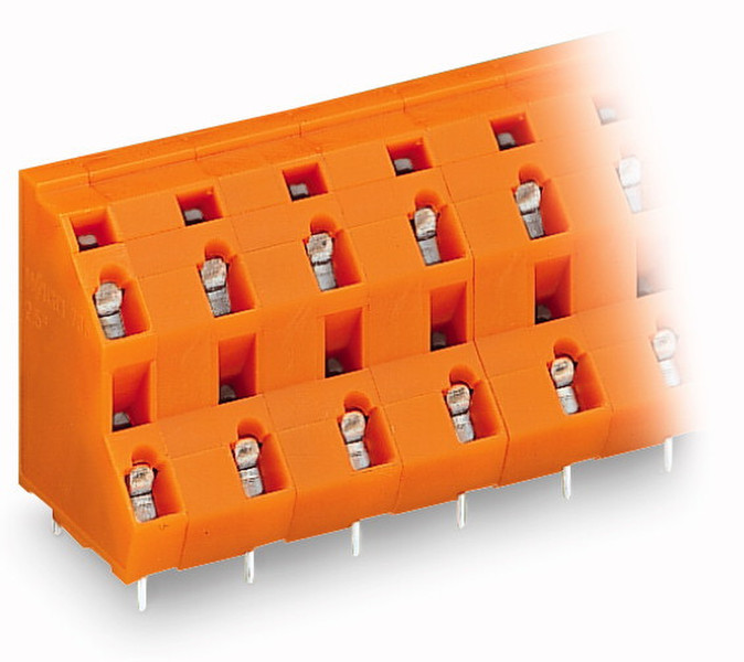 Wago 736-803 3P Orange Elektrischer Anschlussblock