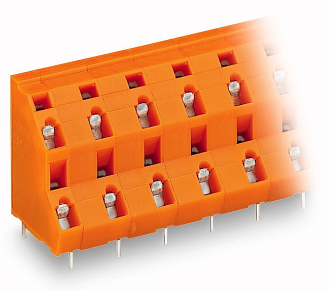 Wago 736-854 4P Orange Elektrischer Anschlussblock