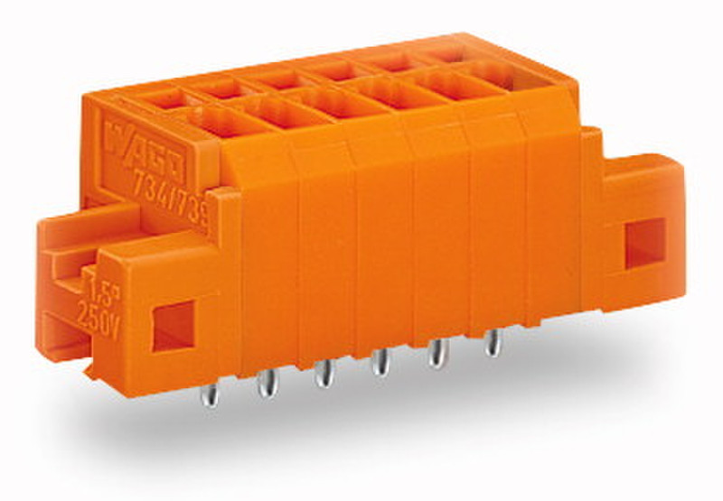 Wago 739-333/100-000/001-000 3P Orange Elektrischer Anschlussblock