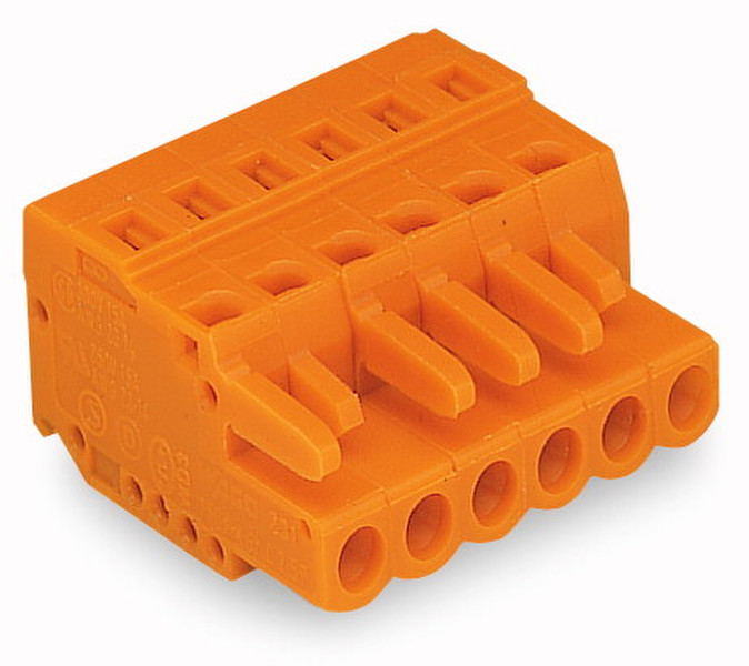 Wago 231-315/026-000 15P Orange Elektrischer Anschlussblock