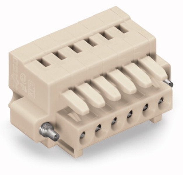 Wago 734-105/107-000 5P Beige Elektrischer Anschlussblock