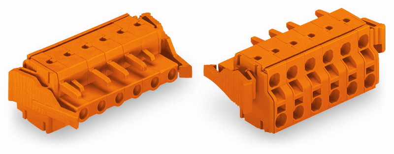 Wago 231-2709/037-000 9P Orange Elektrischer Anschlussblock