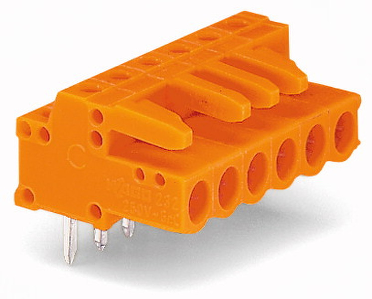 Wago 232-263 3P Orange Elektrischer Anschlussblock