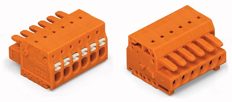 Wago 2734-202 2P Orange Elektrischer Anschlussblock