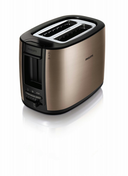 Philips HD2628/70 2slice(s) 950W Black,Metallic toaster