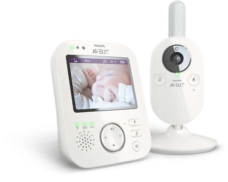 Philips AVENT Baby monitor SCD630/37 FHSS 300м Белый baby video monitor