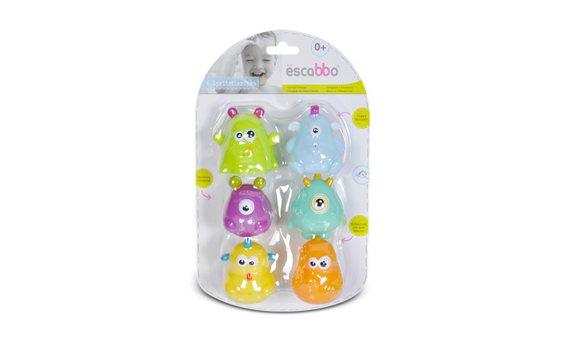 Escabbo Happy Monster Игрушка для ванной Разноцветный
