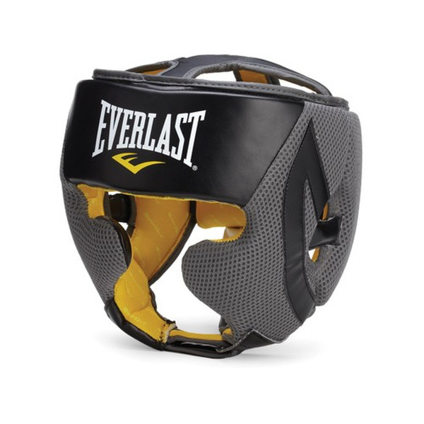 Everlast 4044 Black,Yellow Leatherette headgear