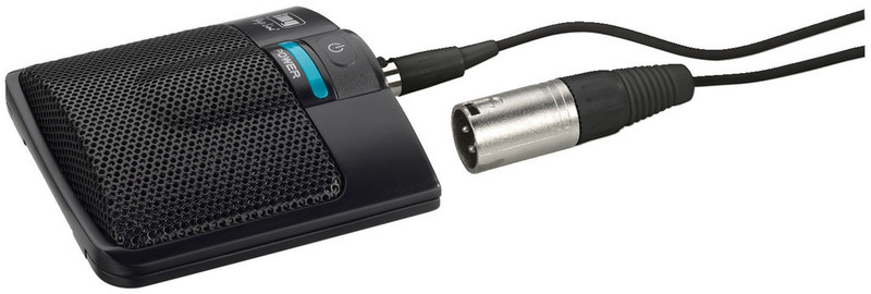 Monacor ECM-306B/SW Interview microphone Wired Black microphone