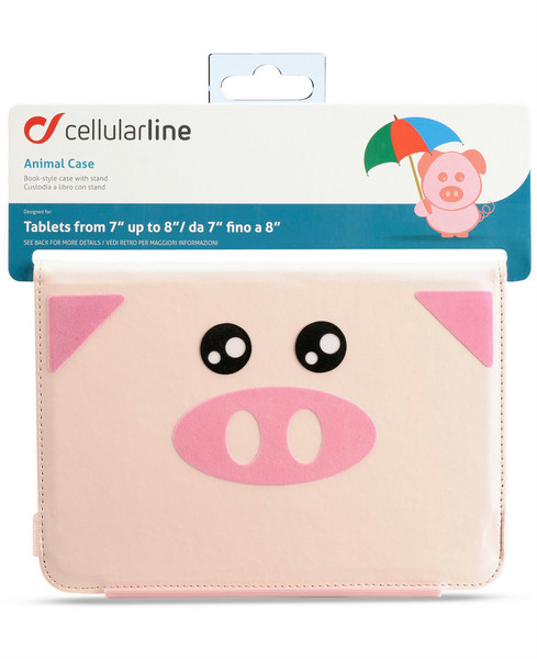 Cellularline ANIMALTAB804 8Zoll Blatt Pink Tablet-Schutzhülle