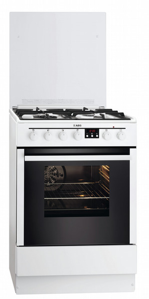 AEG 47696GT-WN Freistehend Gas hob A Weiß