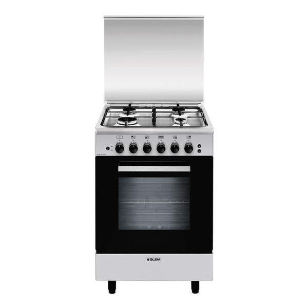 Glem A554VI Freestanding Gas hob A Stainless steel cooker