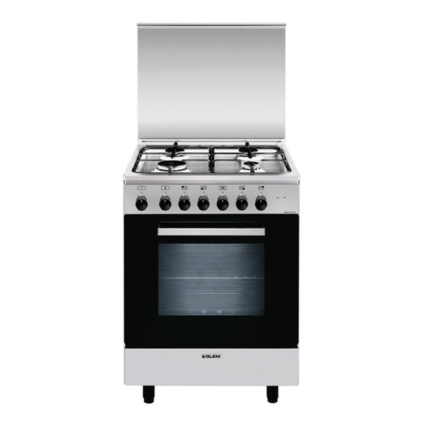 Glem A654MI6 Freestanding Gas hob A Stainless steel cooker