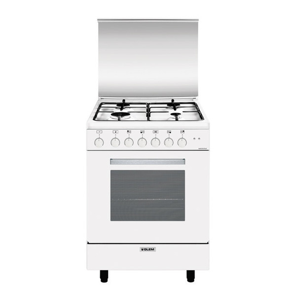 Glem A654MX6 Freestanding Gas hob A White cooker