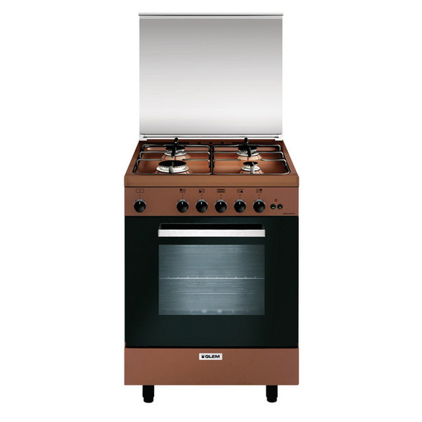 Glem A664GC Freestanding Gas hob A Brown cooker