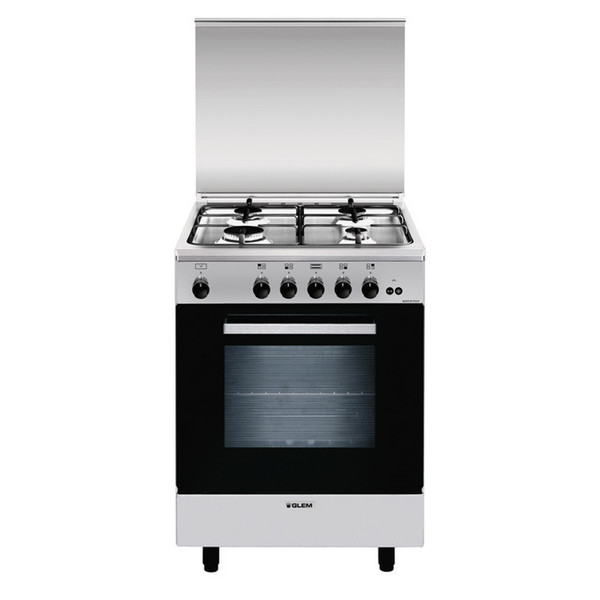 Glem A664GI Freestanding Gas hob A Stainless steel cooker