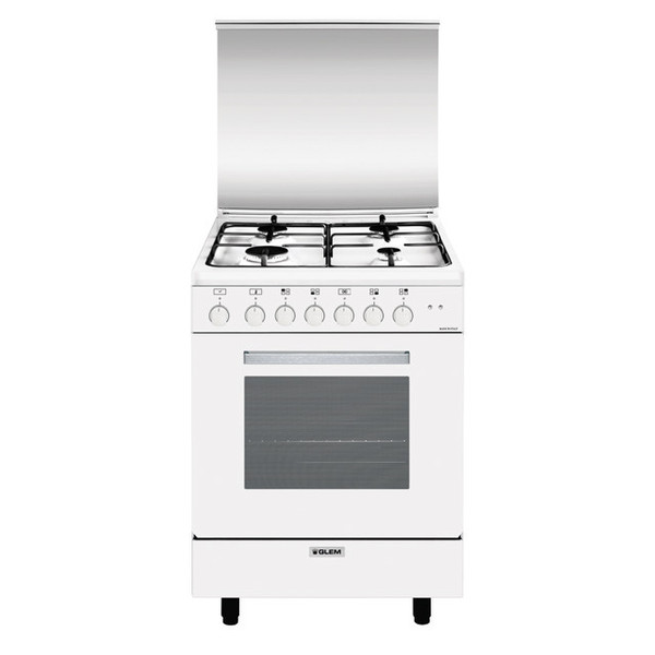 Glem A664MX6 Freestanding Gas hob A White cooker