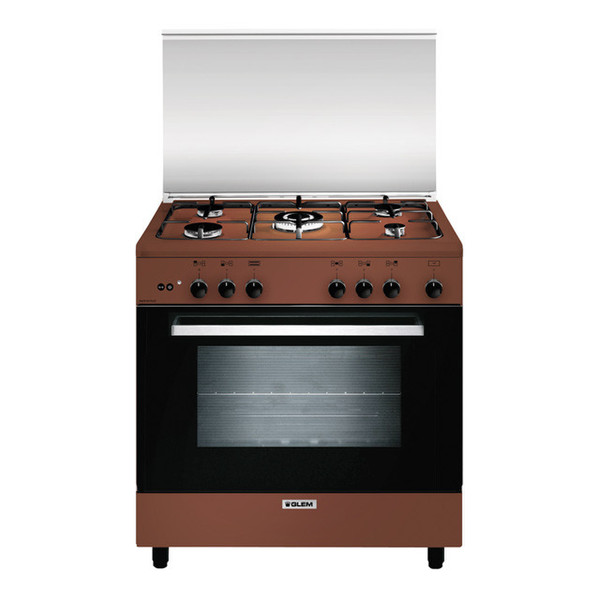 Glem A855GC Freestanding Gas hob A Brown cooker