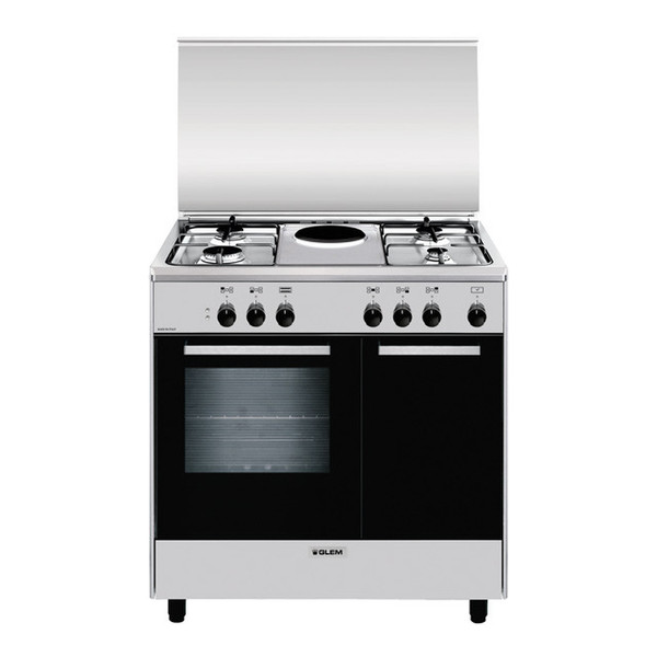 Glem AR856EI Freestanding Combi hob A Stainless steel cooker