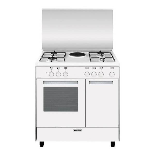 Glem AR856EX Freistehend Combi hob A Weiß Küchenherd