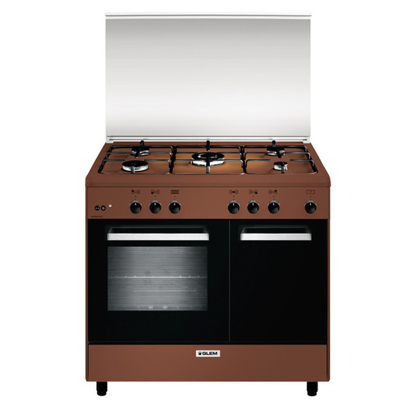 Glem AR965GC Freestanding Gas hob A Brown cooker